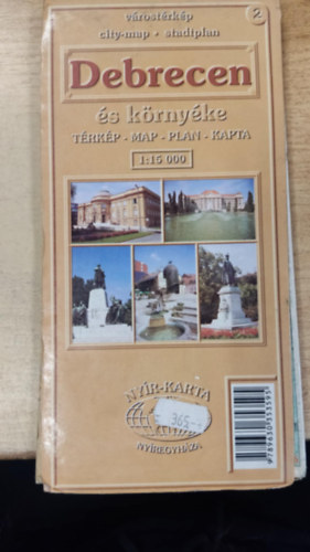 Debrecen �s k�rny�ke v�rost�rk�p 1:15000