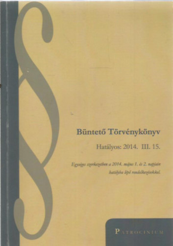 Bntet trvnyknyv - Hatlyos: 2014. III. 15.