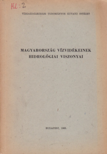 Dr. Goda László - Magyarország vízvidékeinek hidrológiai viszonyai