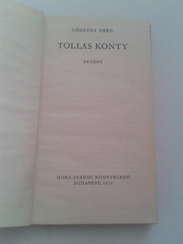 Kszegi Imre - Tollas knyv