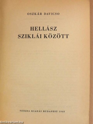 Oszkr Davicso - Hellsz szikli kztt