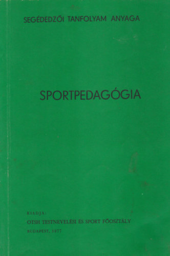 Gyri Pl - Sportpedaggia segdedzi tanfolyam anyaga