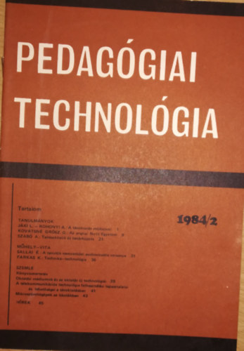 Pedaggiai technolgia 1984/2