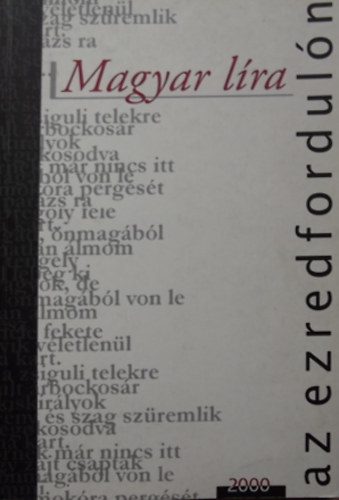 Elek Tibor  (szerk.) - Magyar l�ra az ezredfordul�n