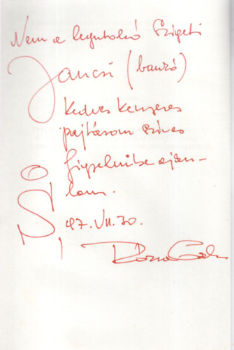 R�zsa G�bor szerk. - Az " utols� " jancsibank� a Mindszent-Ap�tfalvi �rmentes�t� t�rsulatn�l Kistisz�n �s korm�nybiztosi iratok k�z�tt Szentesen (1882 ) - K�l�nlenyomat - Dedik�lt