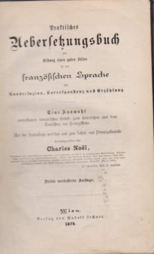 Charles Noel - Praktisches Hebersekungsbuch