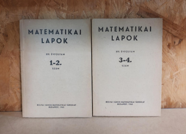 Matematikai lapok XVI. �vfolyam csomag
