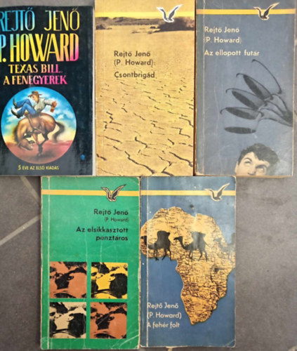 (5db) Rejt Jen knyvcsomag: Texas Bill a fenegyerek / Csontbrigd / Az ellopott futr / Az elsikkasztott pnztros / A fehr folt