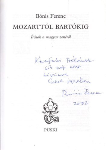 Bnis Ferenc - Mozarttl Bartkig