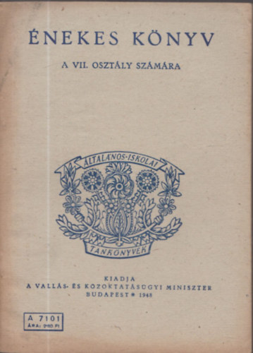Énekes könyv a VII. osztály számára