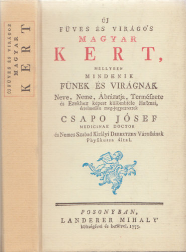 Csapo Jósef - Új füves és virágos magyar kert (reprint kiadás)