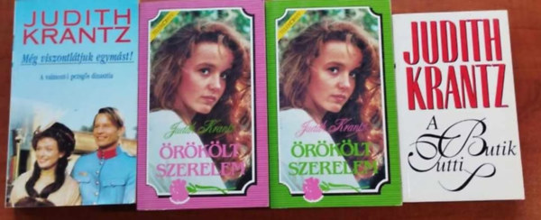 Judith Krantz - 4db Judith Krantz knyv: A tutti Butik , rklt szerelem I- II,Mg viszont ltjuk egymst