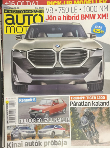 SZERKESZT� Szab� R�bert - Aut�-motor 2022 - (16 db, Mell�kletekkel)