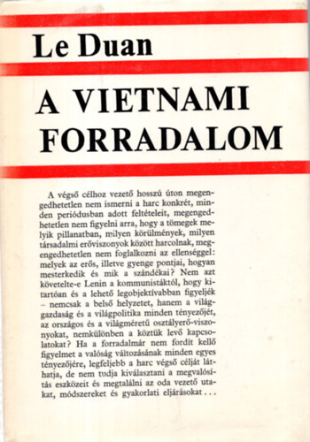 Le Duan - A vietnami forradalom - Alapvet� k�rd�sek, f� feladatok