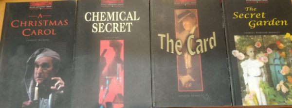 Charles Dickens, Tim Vicary, Frances Hodgson Burnett, Arnold Bennett - 4 db Oxford Bookworms 3: A Christmas Carol + Chemical Secret + The Card + The Secret Garden