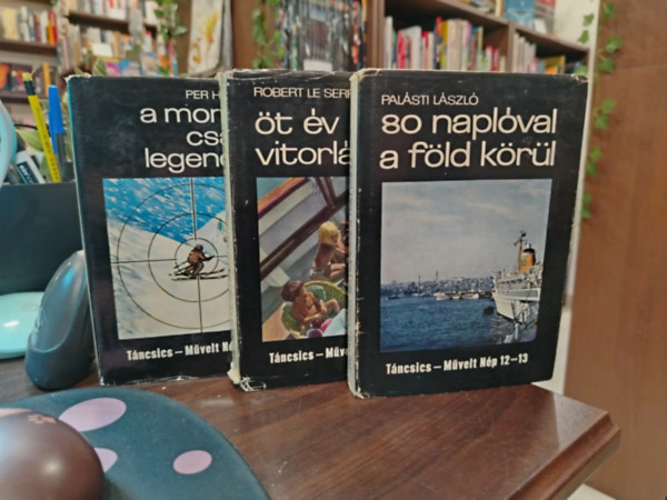 Robert Le Serrec, Palásti László Per Hansson - Könyvcsomag, 3 db. Táncsics - Művelt Nép sorozat. A Morset család legendája, Öt év vitorláson, 80 naplóval a Föld körül,