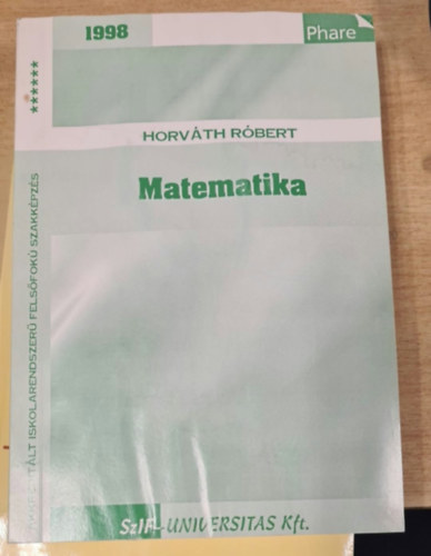 Horv�th R�bert - Matematika 1998