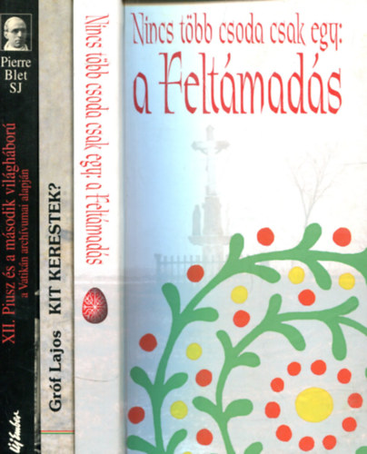 Grf Lajos - Pierre Blet SJ. - Vallssal - hittel kapcsolatos knyvcsomag - 3 db