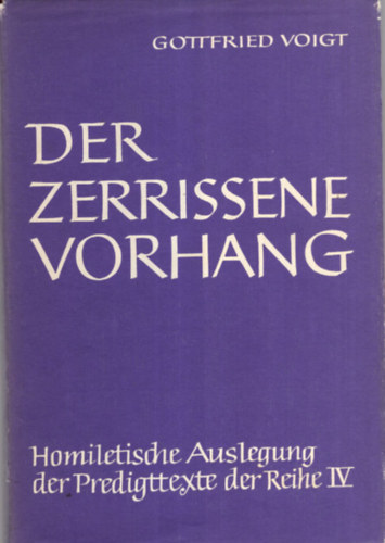 Gottfried Voigt - Der zerrissene vorhang