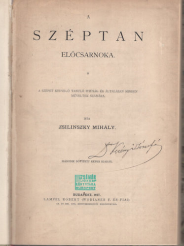 Zsilinszky Mih�ly - A sz�ptan el�csarnoka