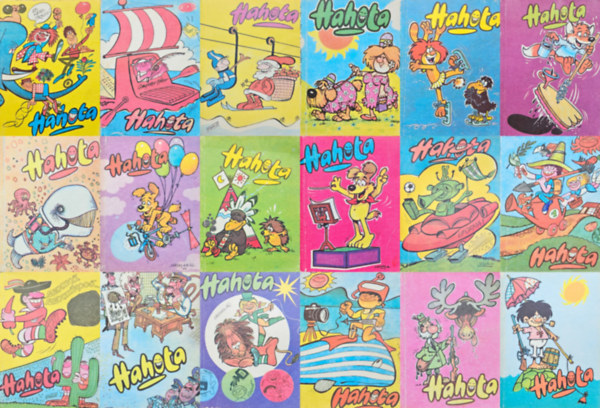 18 db Hahota: 12., 14., 15., 16., 17., 18., 19., 23., 24., 25., 26., 27., 28., 29., 32., 33., 37., 38.  (Szrvnyszmok  1983-1990)