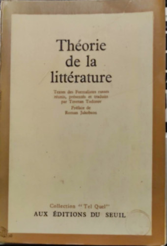 Roman Jakobson - Thorie de la littrature
