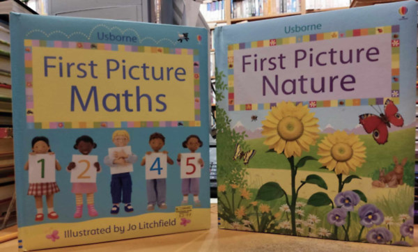 Claire Masset, Stephanie Jones, Matt Durber  Jo Litchfield (illus.) - 2 db Usborne First Picture: First Picture Maths + First Picture Nature