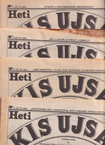 Pártay Tivadar - Heti Kis Ujság I. évfolyam 1991. 40 szám