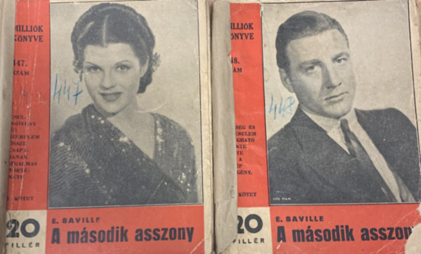 E. Saville - A m�sodik asszony I-II. (Milli�k k�nyve 447-448. sz�m)
