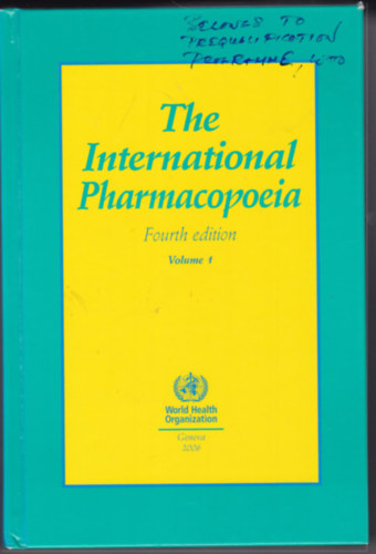 The International Pharmacopoeia Volume 1-2.