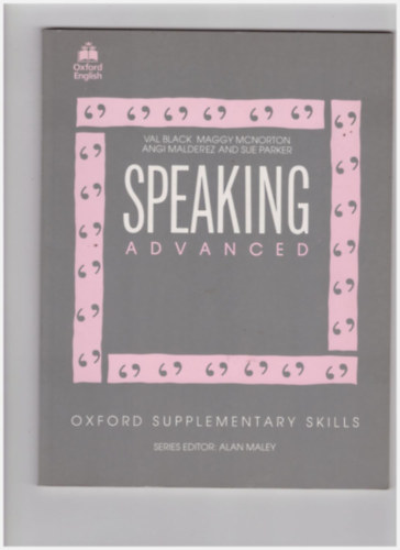 Speaking Advanced - Oxford Supplementary Skills