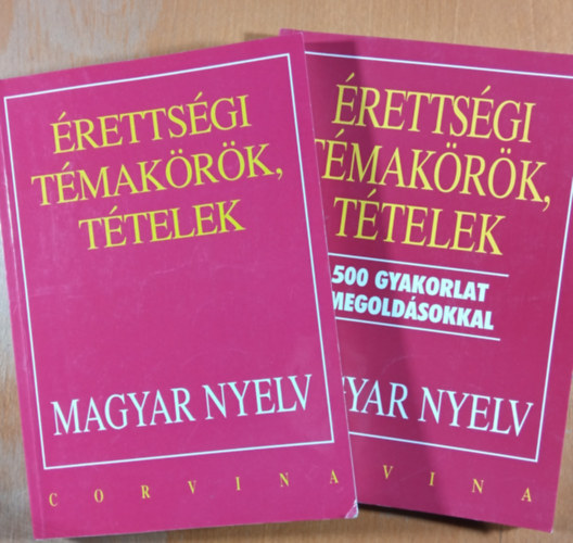 rettsgi tmakrk, ttelek - Magyar nyelv + 500 gyakorlat megoldsokkal (2 knyv)