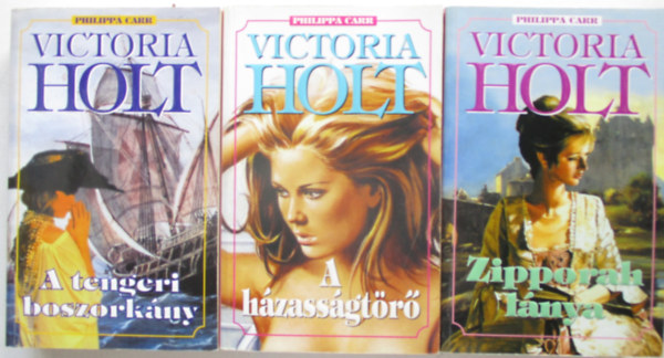 (3db) Victoria Holt romantikus k�nyvcsomag: A h�zass�gt�r� / Zipporah l�nya / A tengeri boszork�ny