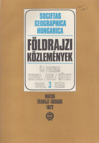 Fldrajzi kzlemnyek 1980/3.