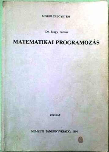 Dr. Nagy Tams - Matematikai programozs