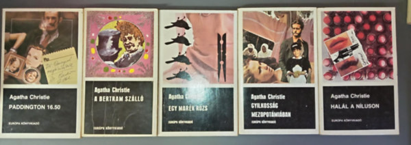 Agatha Christie - (5db) Agatha Christie knyvcsomag: Paddington 16.50 / A bertram szll / Egy mark rozs / Gyilkossg Mezopotmiban / Hall a Nluson
