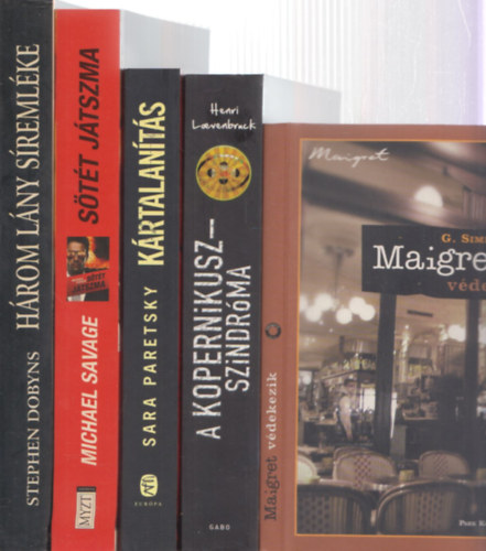 5 db krimi: Maigret vdekezik + A Kopernikusz szindrma + Krtalants + Stt jtszma + Hrom lny sremlke