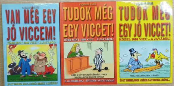 3 db vicckönyv: Van még egy jó viccem! - Tudok még egy viccet! - Tudok még egy jó viccet!