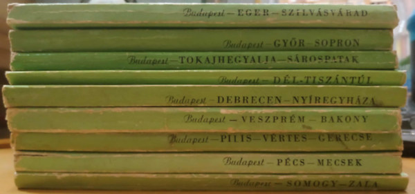 9 db Panoráma - Budapest: Eger - Szilvásvárad; Győr - Sopron; Tokajhegyalja - Sárospatak; Dél-Tiszántúl; Debrecen - Nyíregyháza; Veszprém - Bakony; Pilis - Vértes - Gerecse; Pécs - Mecsek; Somogy - Zala