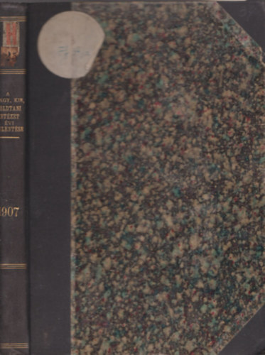 A Magyar Királyi Földtani Intézet évi jelentése 1907-ről