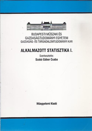 Szab Gbor Csaba - Alkalmazott statisztika I.
