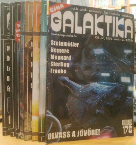 Burger István (főszerk.) - 8 db Galaktika (Szórványszámok, lapszámok a terméklapon)