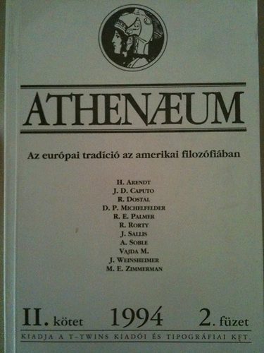 T-Twins Kiad� - Athenaeum II. k�tet 2. f�zet