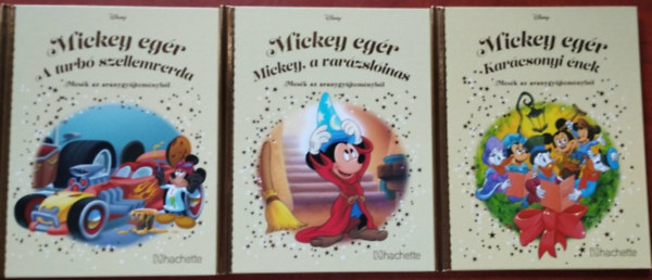 Walt Disney - 3db Micky eg�r k�nyv:Kar�csonyi �nek,a var�zsl�inas,A turb� szellemverda