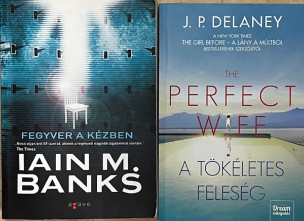 J.P. Delaney Iain M. Banks - Thriller könyvcsomag (2 kötet)