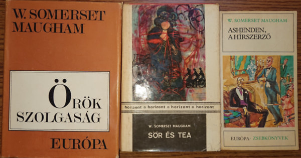 William Somerset Maugham - 3 k�tet W. S. Maughamt�l: Ashenden, h�rszerz�, S�r �s tea, �r�k szolgas�g
