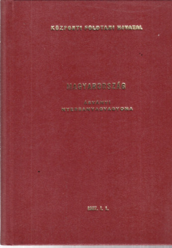 Magyarorszg svnyi nyersanyagvagyona (1987. I. 1-jei helyzet) - szmozott