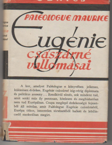 Maurice Pal�ologue - Eug�nie cs�sz�rn� vallom�sai