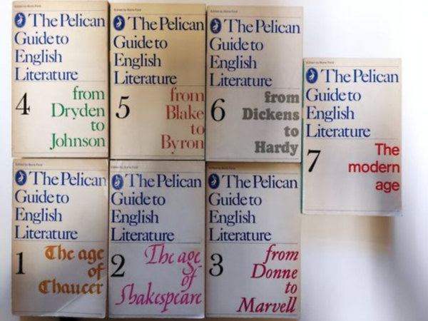 Pelican Books - The Pelican Guide to English Literature 1-7.