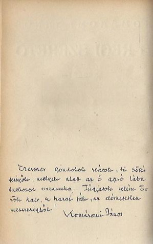 Kom�romi J�nos - A r�gi szeret� (Dedik�lt!)